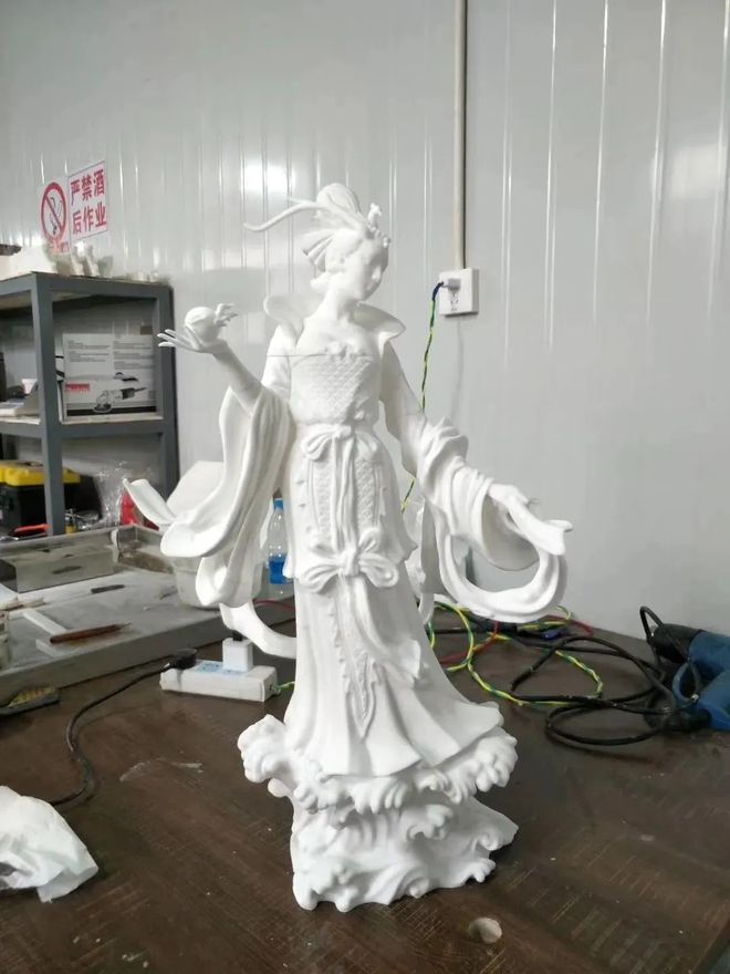 Kaiyun：98米龙女雕塑35天完成3D打印蜡模快速铸造帮大忙(图2)