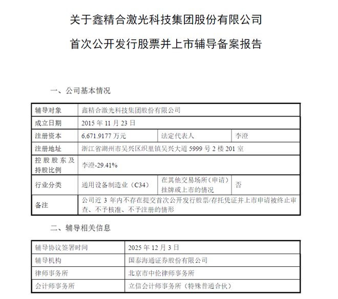 又一金属3D打印厂商启动上市辅导鑫精合剑指IPO